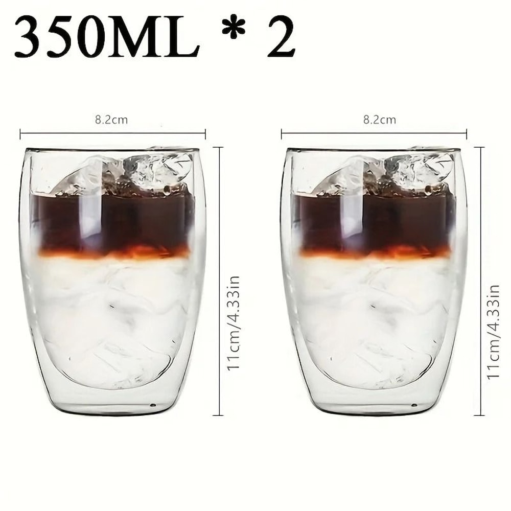 Premium DoubleWall Insulated Glass Cup Set 11