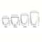 Premium DoubleWall Insulated Glass Cup Set 6
