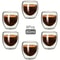 Premium DoubleWall Insulated Glass Cup Set 7
