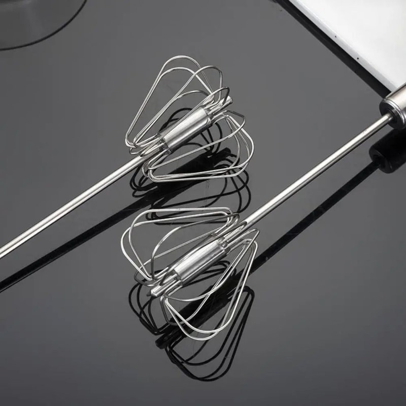 SemiAutomatic Stainless Steel Rotary Whisk 1