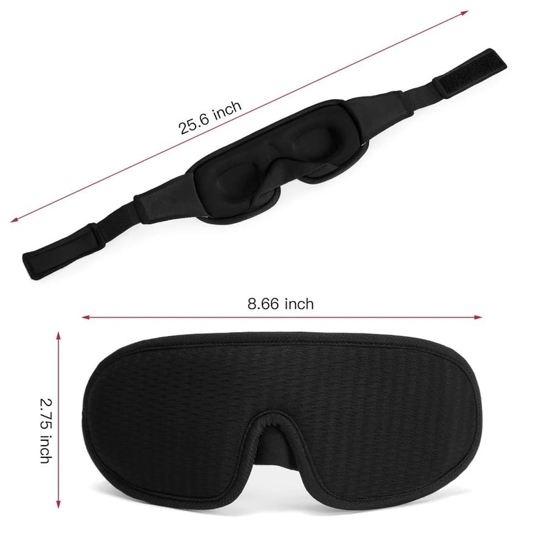 3D Contoured Total Blackout Sleep Mask 5