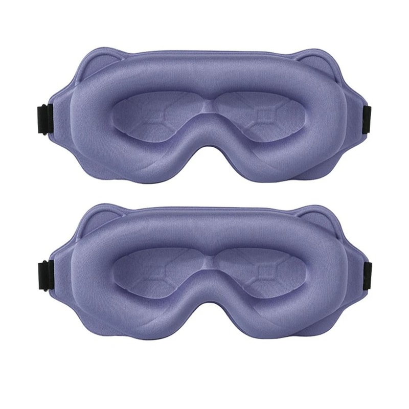 3D Contoured Blackout Sleep Mask 13