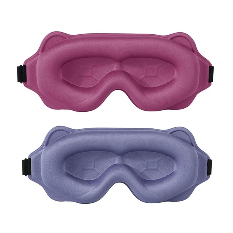 3D Contoured Blackout Sleep Mask 18