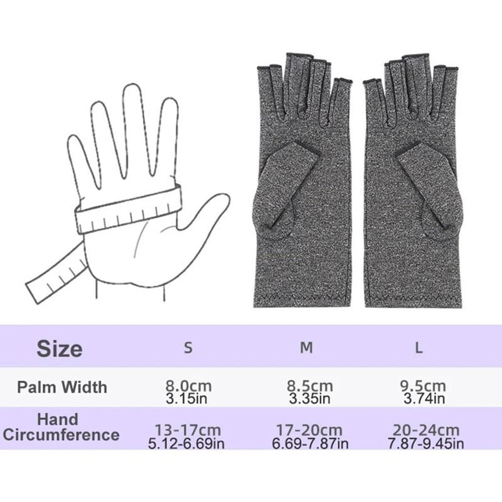 Therapeutic Fingerless Compression Gloves 1