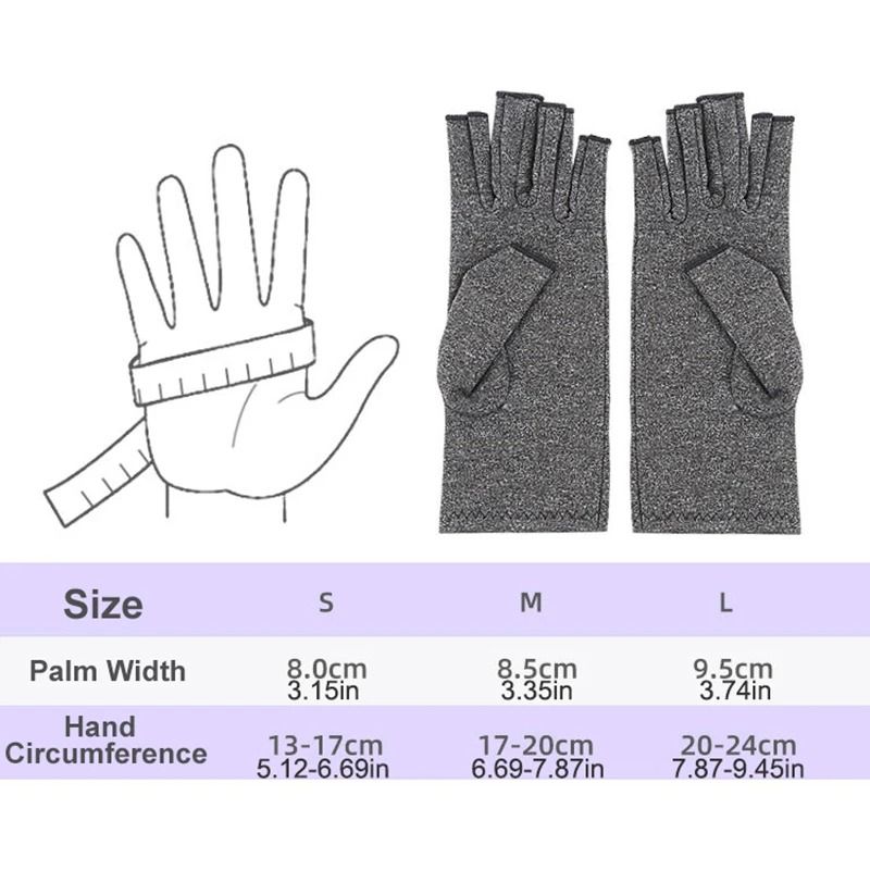 Therapeutic Fingerless Compression Gloves 1