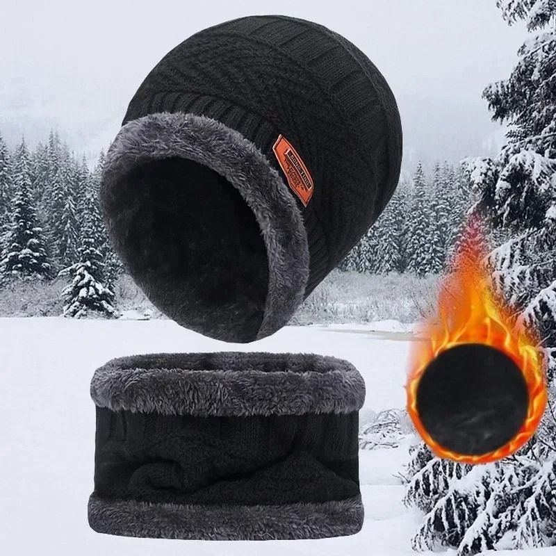 2in1 Thermal Fleece Beanie Neck Gaiter Set 5