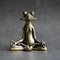 Retro Solid Copper Zen Frog Incense Holder 0