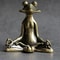 Retro Solid Copper Zen Frog Incense Holder 4