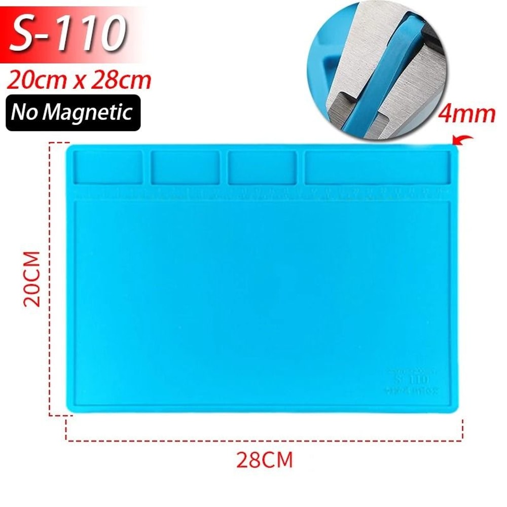 HeatResistant Magnetic Soldering Station Mat 10