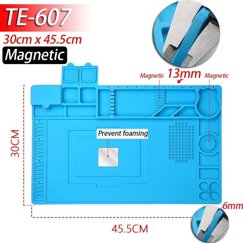 HeatResistant Magnetic Soldering Station Mat 14