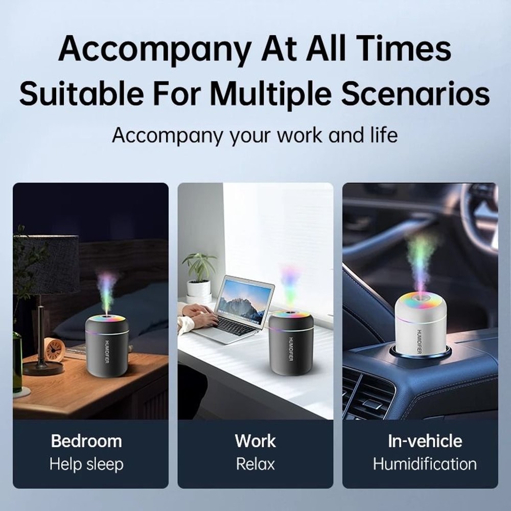 UltraQuiet Mini Essential Oil Diffuser Humidifier 5