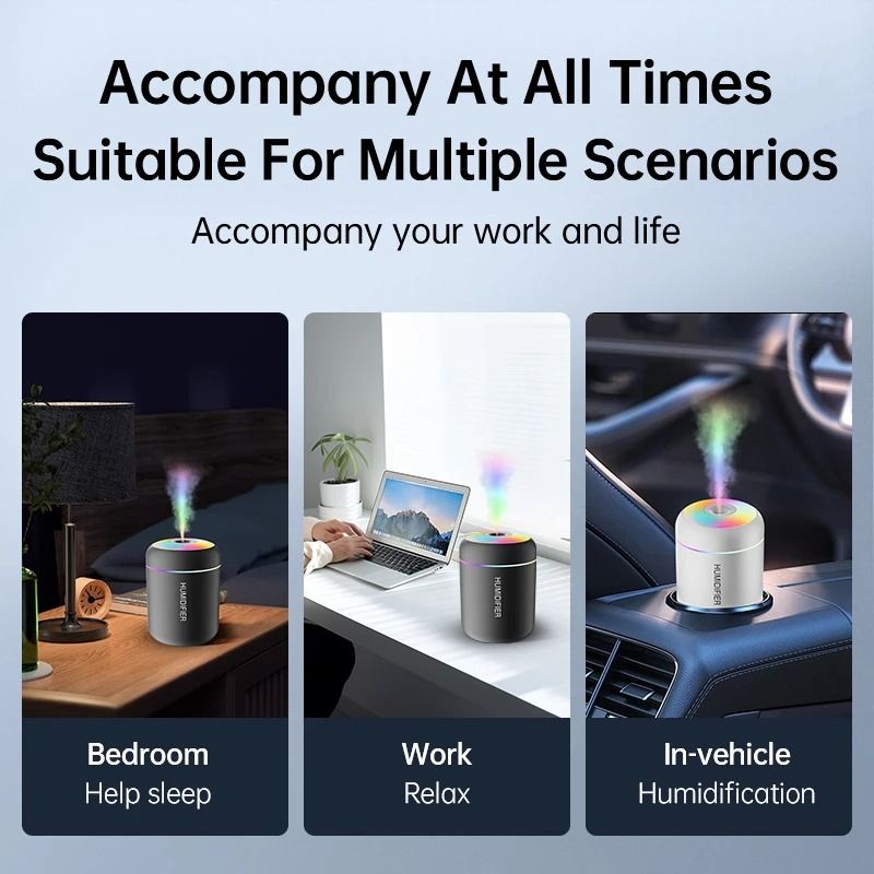 UltraQuiet Mini Essential Oil Diffuser Humidifier 5