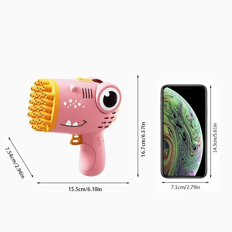 40Hole Dinosaur HighOutput Bubble Machine 2
