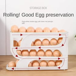 automatic gravity-fed egg organizer