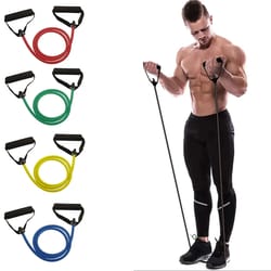 heavy-duty resistance bands with ergonomic handles