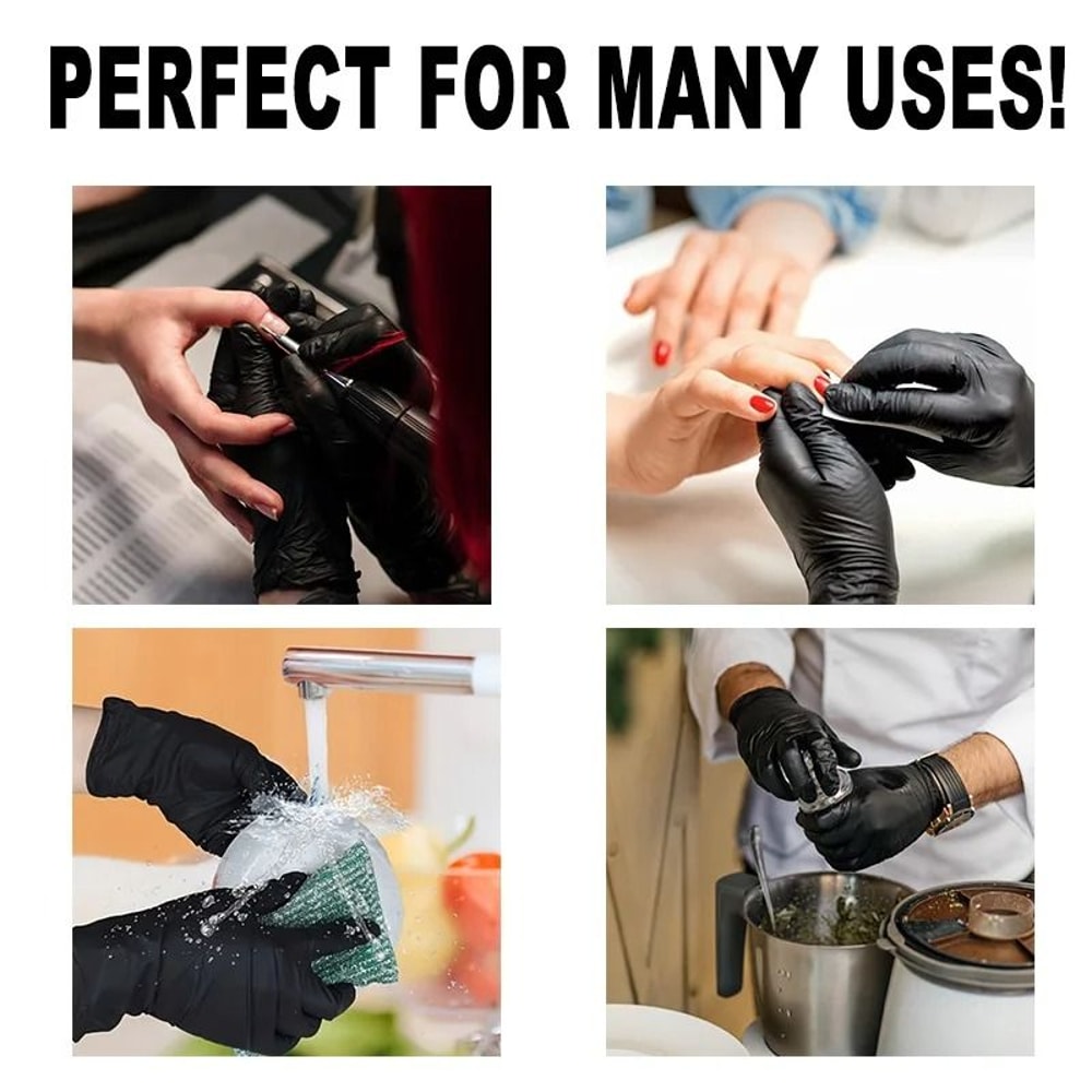 IndustrialGrade Black Nitrile Gloves 5