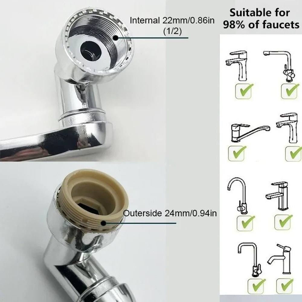 1080 Kinetic Extension Faucet Aerator 5