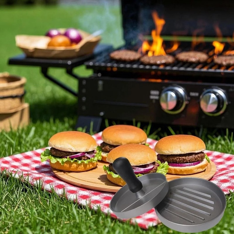 HeavyDuty DieCast Burger Compression System 5