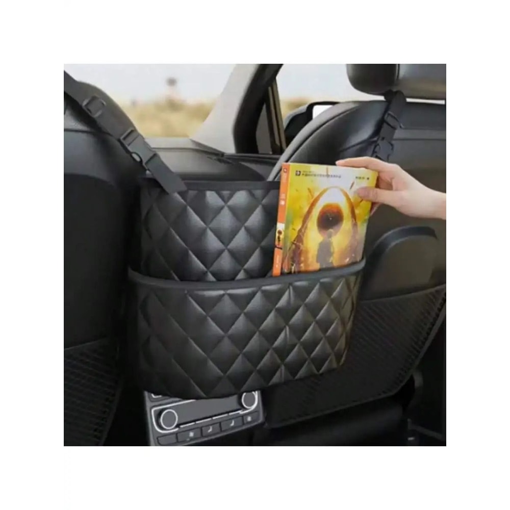 Nappa Leather Middle Seat Storage Bag Handbag Holder 6