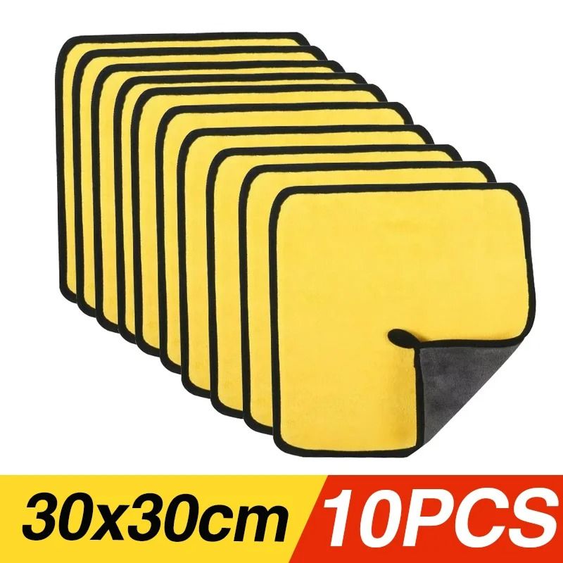 UltraAbsorbent Thickened Microfiber Car Wash Detailing Towels 10