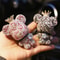 Crown Diamond Rhinestone Bear Car Air Freshener Clip 6