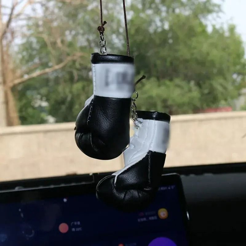 Mini Boxing Glove Rearview Mirror Hanging Decoration 0
