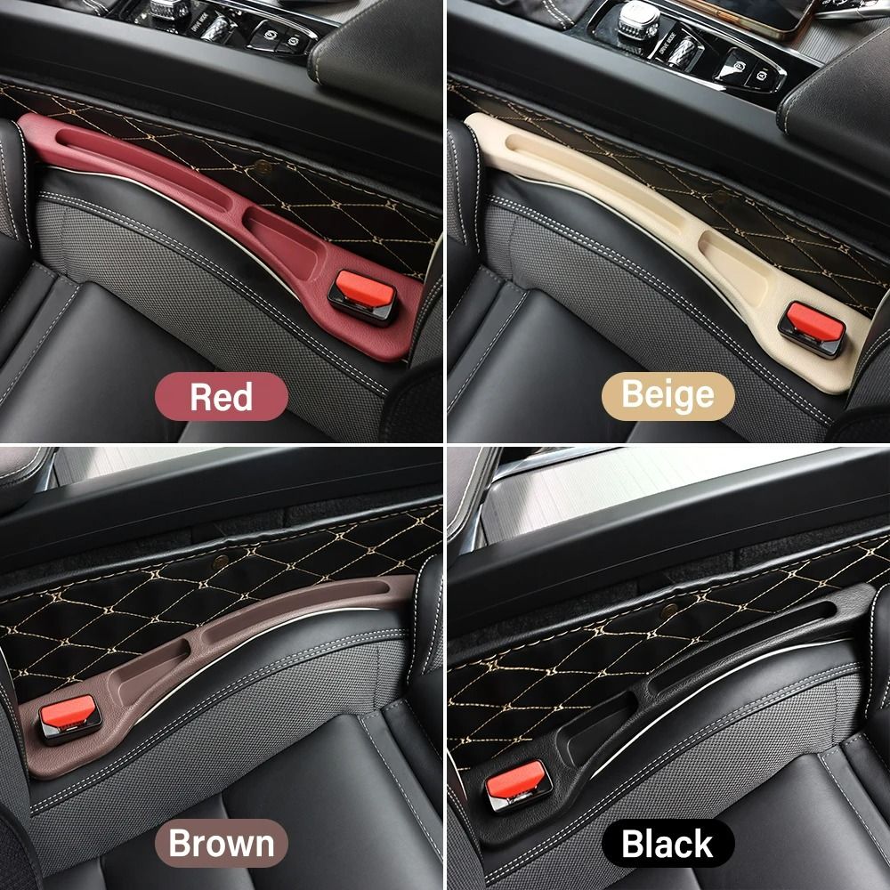 Leather Car Seat Gap Filler LeakProof Organizer 5