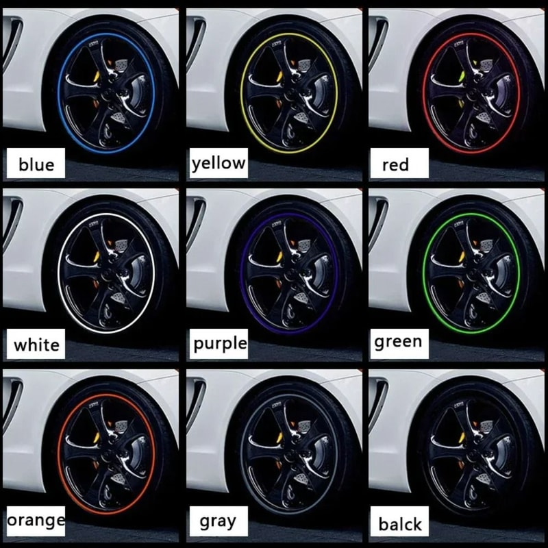 Car Rim Protection Strip Wheel Edge Protector 5