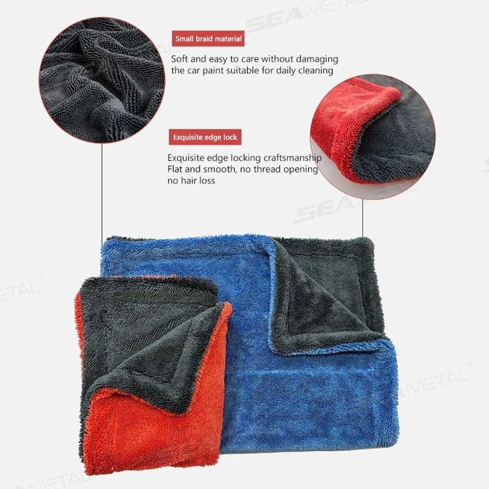UltraAbsorbent 1200GSM HeavyDuty Microfiber Car Drying Towel 2