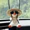 Cute Anime Swinging Duck Car Rearview Mirror Pendant 0