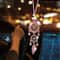 DiamondEncrusted Flower Dreamcatcher Luxury Car Pendant 7