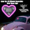 Universal SolarPowered Heart Neon Car Window Decoration 1
