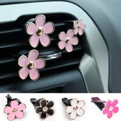 creative flower air vent perfume clip & aroma diffuser