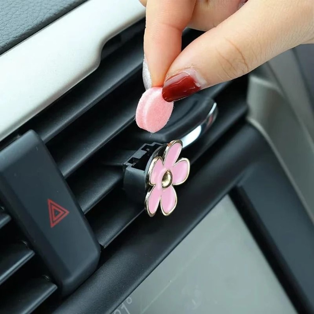 Creative Flower Air Vent Perfume Clip Aroma Diffuser 3