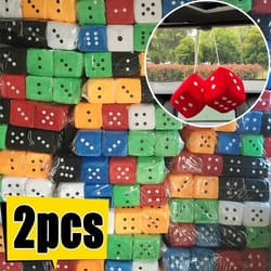 classic plush velvet hanging car dices