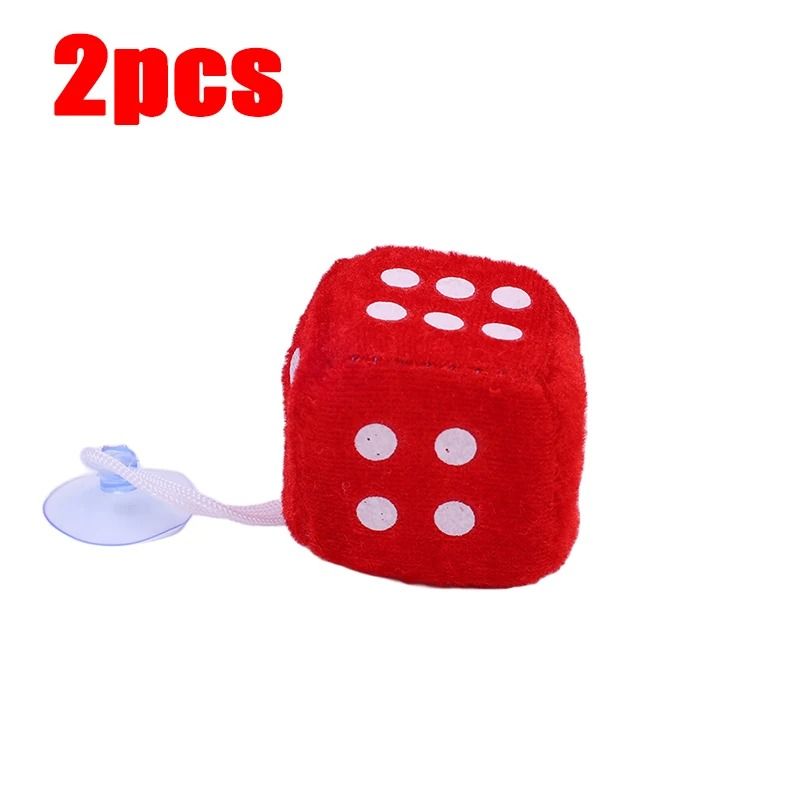 Classic Plush Velvet Hanging Car Dices 9