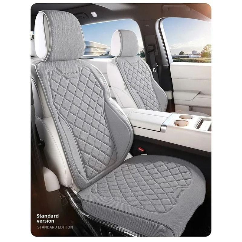Universal Luxury Breathable Linen Full Car Seat Cover 5