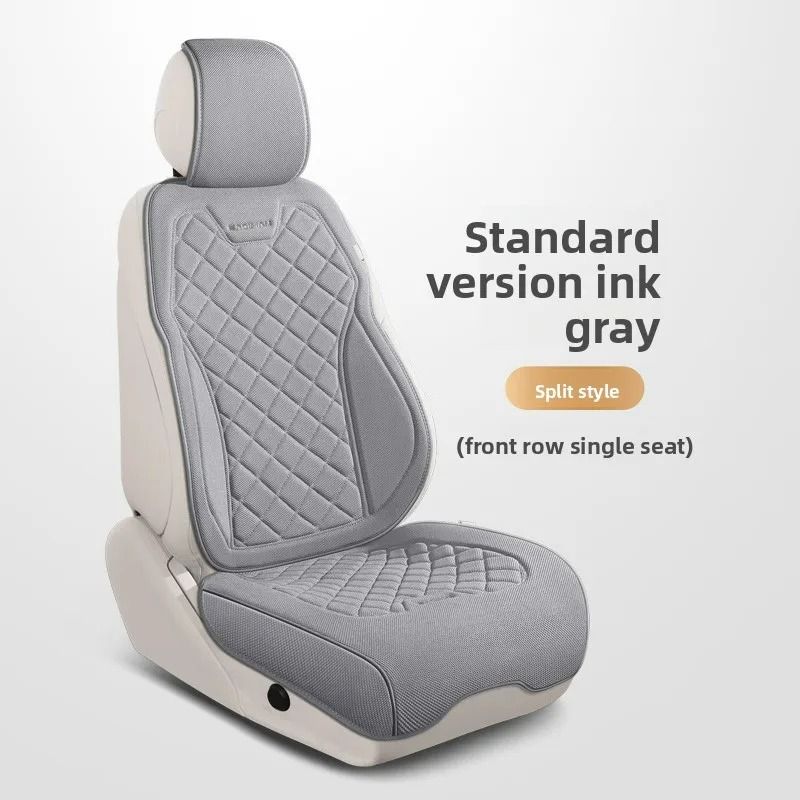 Universal Luxury Breathable Linen Full Car Seat Cover 8