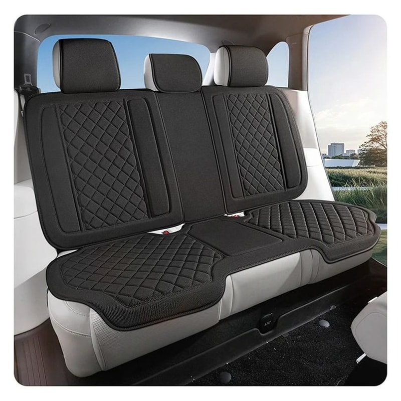 Universal Luxury Breathable Linen Full Car Seat Cover 20