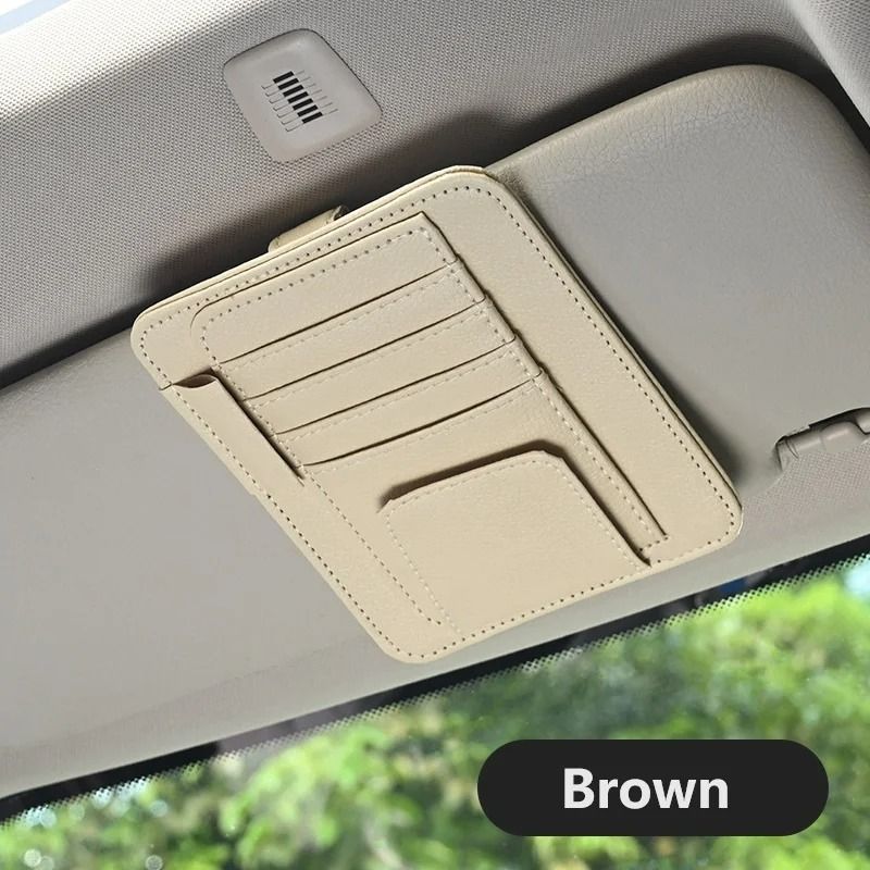 MultiFunctional Sun Visor Storage Organizer Card Clip 5