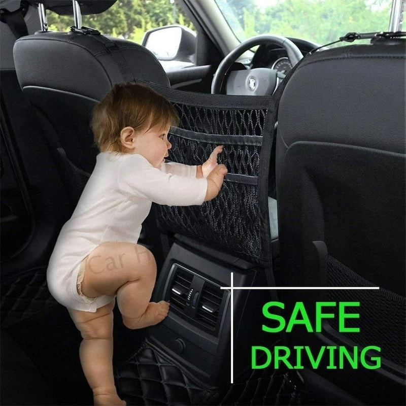 3Layer Universal Car Mesh Organizer Safety Barrier 2