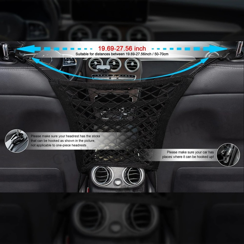 3Layer Universal Car Mesh Organizer Safety Barrier 3