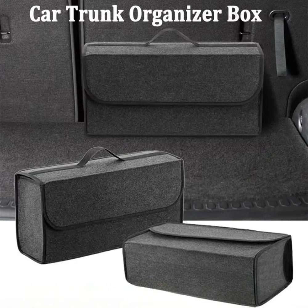 Portable AntiSlip Felt Car Trunk Organizer 0