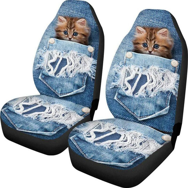 Universal Washable Front Seat Protector Covers 4