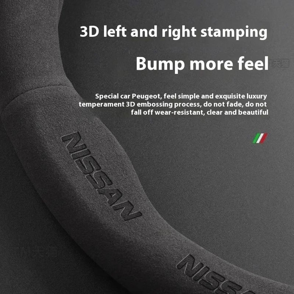 Universal Premium Leather Steering Wheel Cover 4