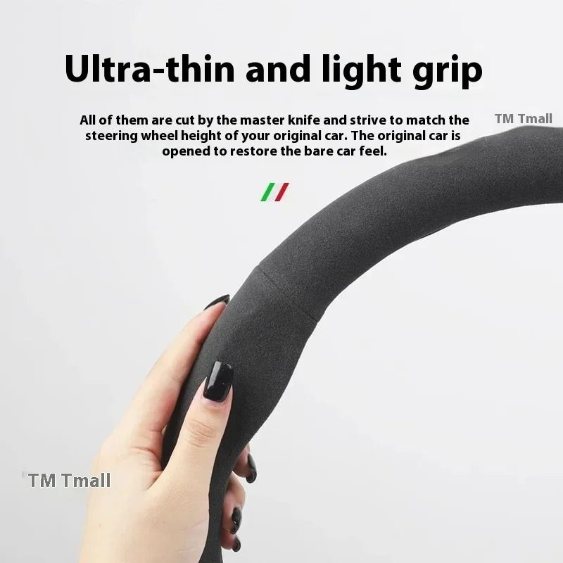 Universal Premium Leather Steering Wheel Cover 5