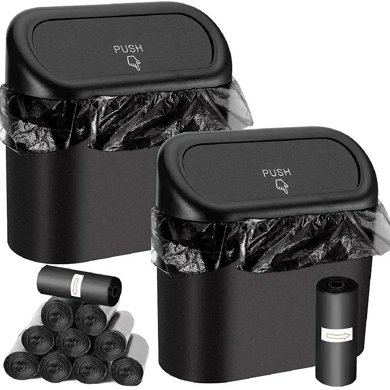 Universal Clamshell Car Trash Bin Hanging Storage Case 0
