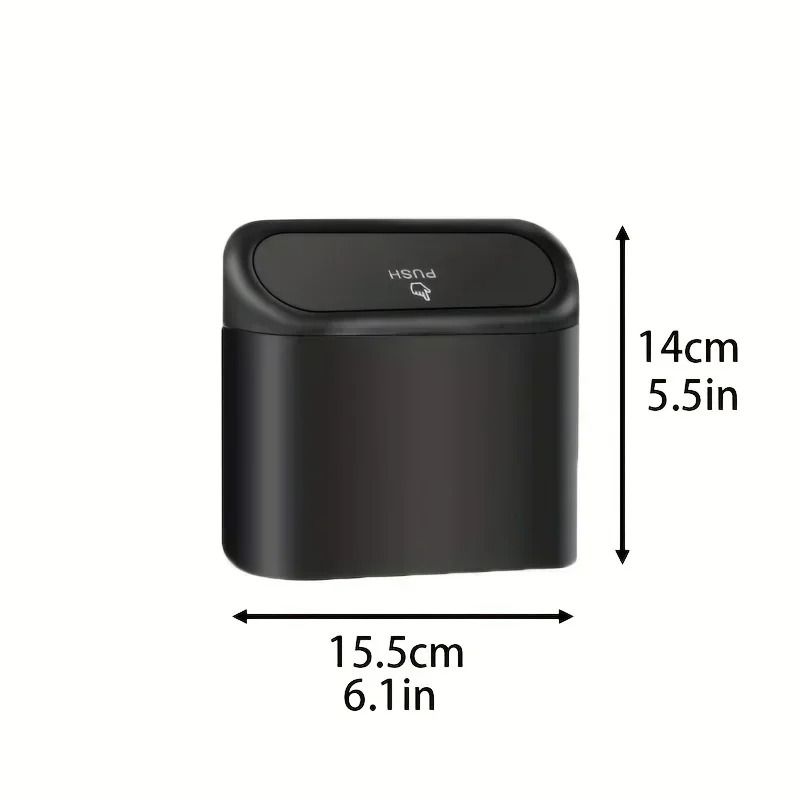 Universal Clamshell Car Trash Bin Hanging Storage Case 6