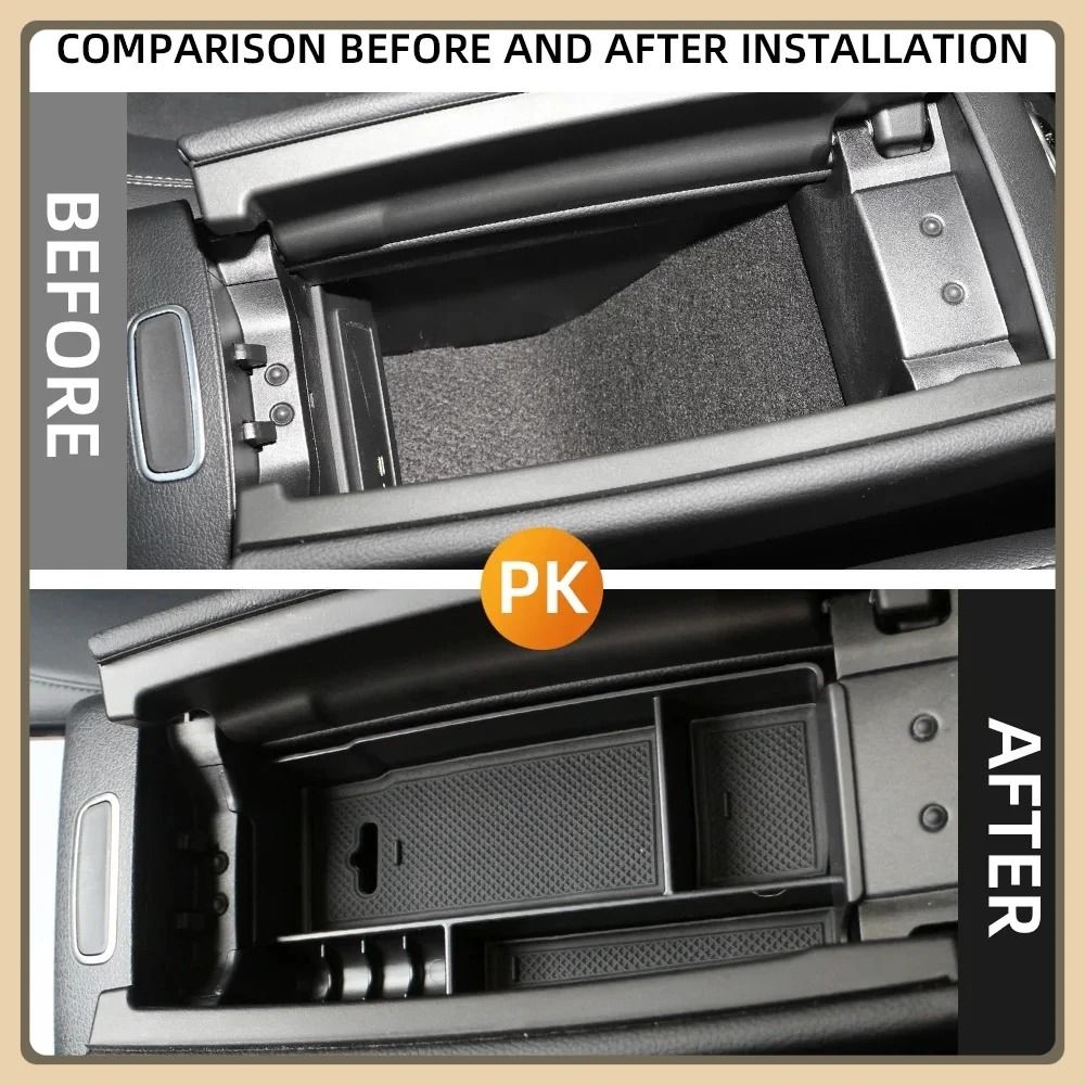 Center Console Armrest Storage Box Interior Organizer 1