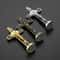 Christian Metal Wood Crucifix Dashboard Ornament 0